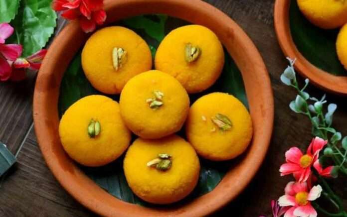Make mango sandesh in jamaisashthi