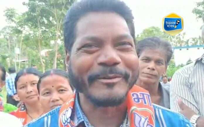 rangalibazna panchayat member joins bjp