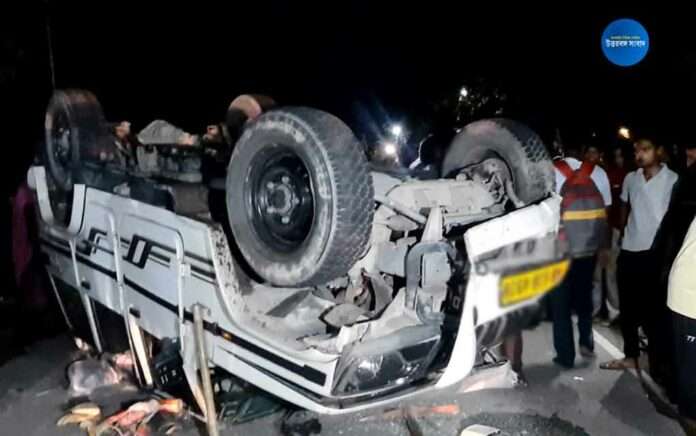 coochbehar road accident Three injured including a child