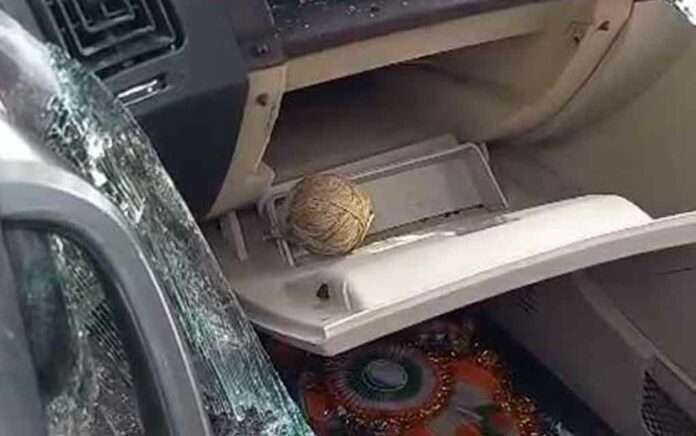 bomb recovered from arabul islams son car in bhangar