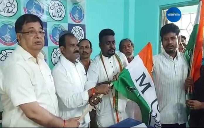 panchayat election 2023 BJP 's SC Morcha leader joins Trinamool in dinhata