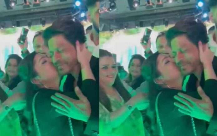 Shah Rukh laughed off a surprise kiss from a female fan in Dubai