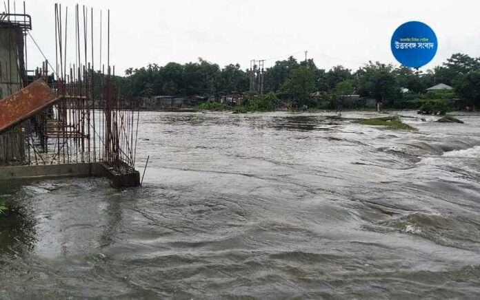 Buri Torsha diversion damaged due to heavy rain