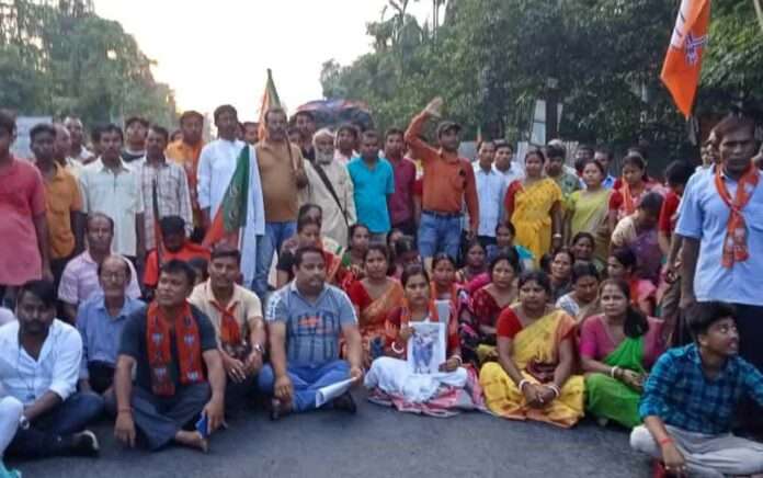 BJP joins protest in Nishiganj over death of victim girl