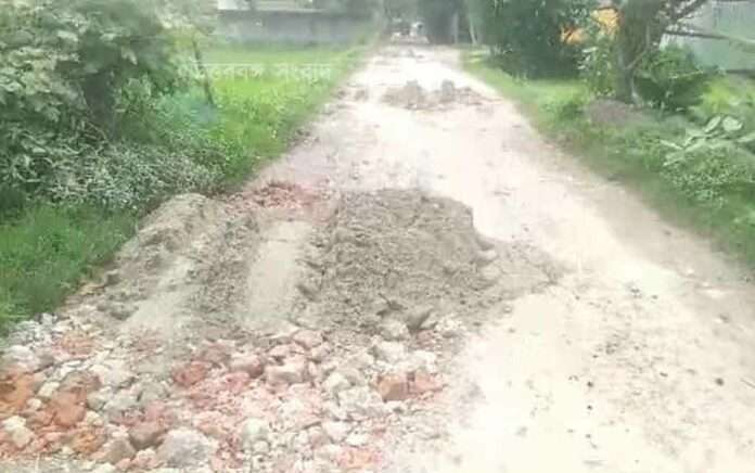 Complaints against pradhan for repairing dilapidated roads