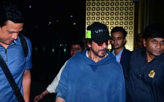 Shahrukh landed at Mumbai airport with no injuries