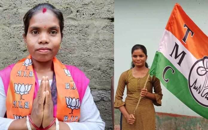 bjp tmc candidate from same family in chalsa