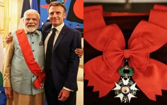 narendra modi honored with highest honor of france