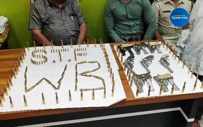 arms recovered by stf from goalpokhar before panchayat election