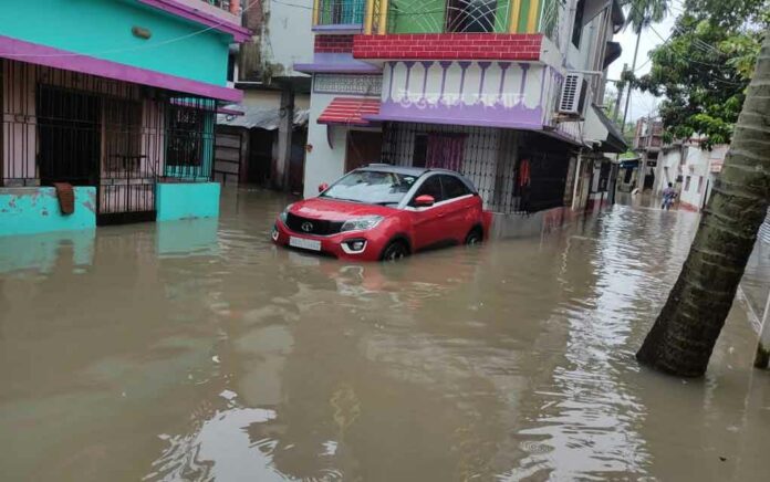 Several districts of North Bengal were flooded due to heavy rains