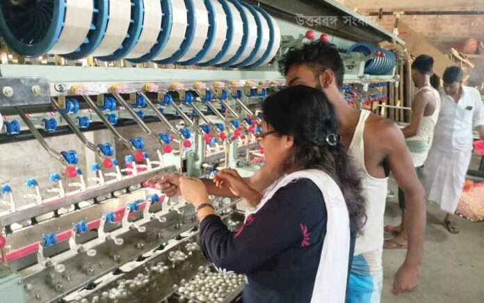 Using modern machinery in silk industry Malda will beat Japan