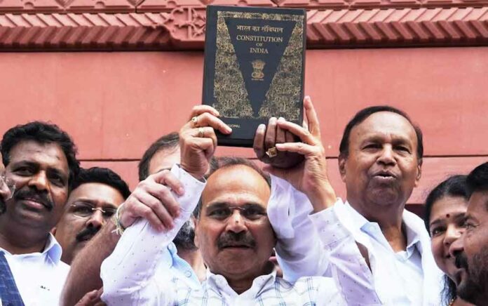 secular and socialist removed from preamble says adhir ranjan chowdhury