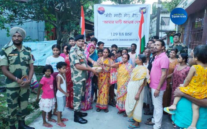 BSF collects soil to convey message of unity