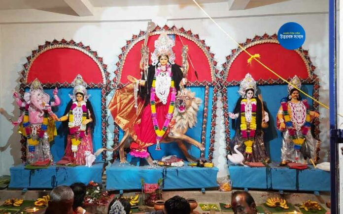 devi durga is worshiped as goddess balai chandi in raiganj