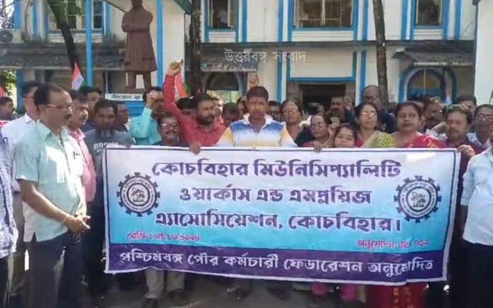 Protest against the councilor in the municipality