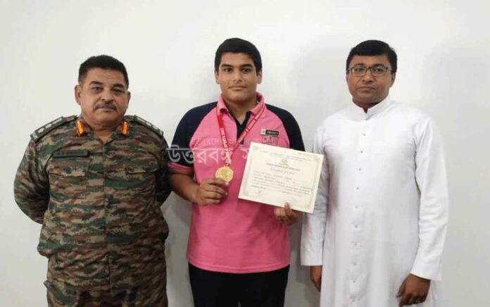 Odlabari's Ranveer won gold medal in national level boxing competition