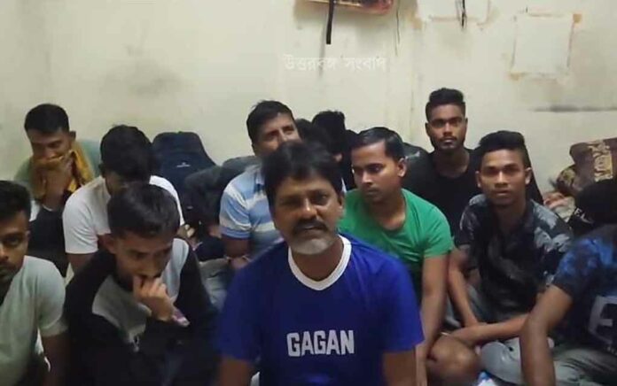 13 youth of gangarampur trapped in Dubai