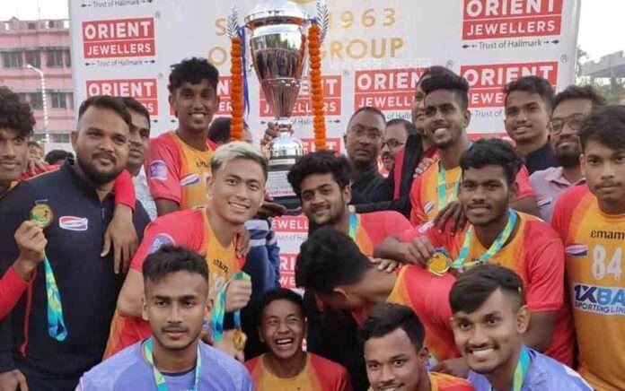 East Bengal won the football tournament at Raiganj Town Club