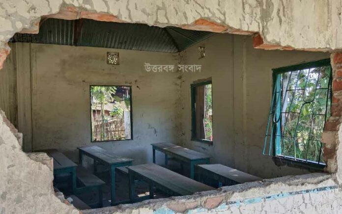 School house destroyed by elephant attack
