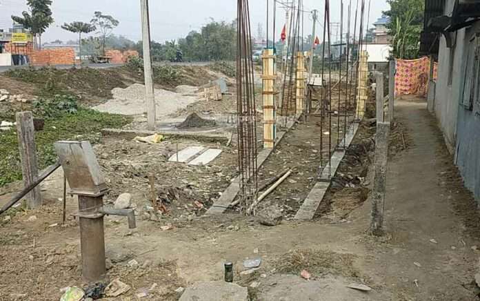 Complaints of construction work occupying agricultural land