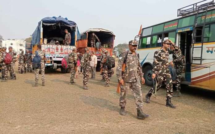Central forces in North Bengal before the date of Lok Sabha polls was announced