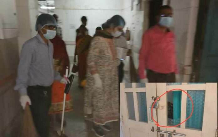 Vandalism in MJN Medical demanding cleaning of garbage