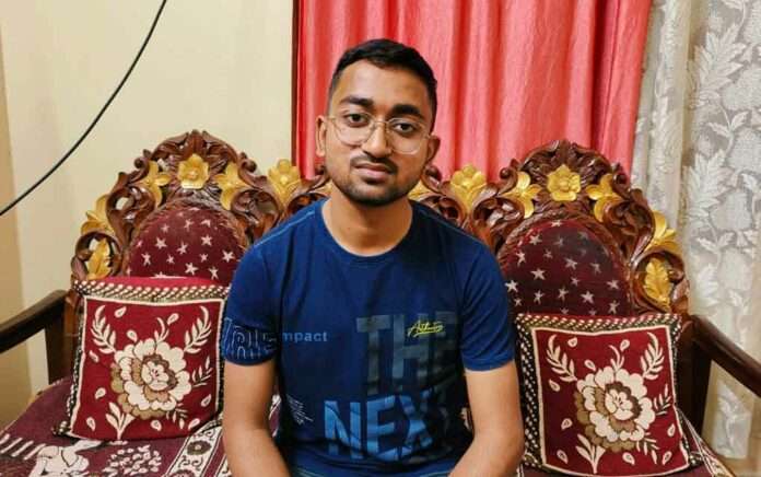 Parthapramith, a geology student ranked 36 in IIT