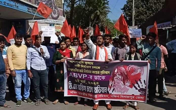ABVP's campaign to demand the punishment of Sheikh Shahjahan