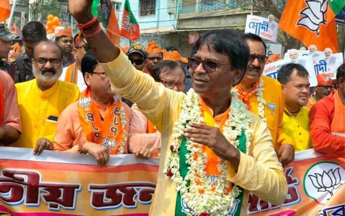 Malda North BJP candidate Khagen Murmu filed nomination