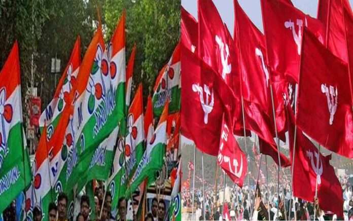 Left-Trinamool women are campaigning for election